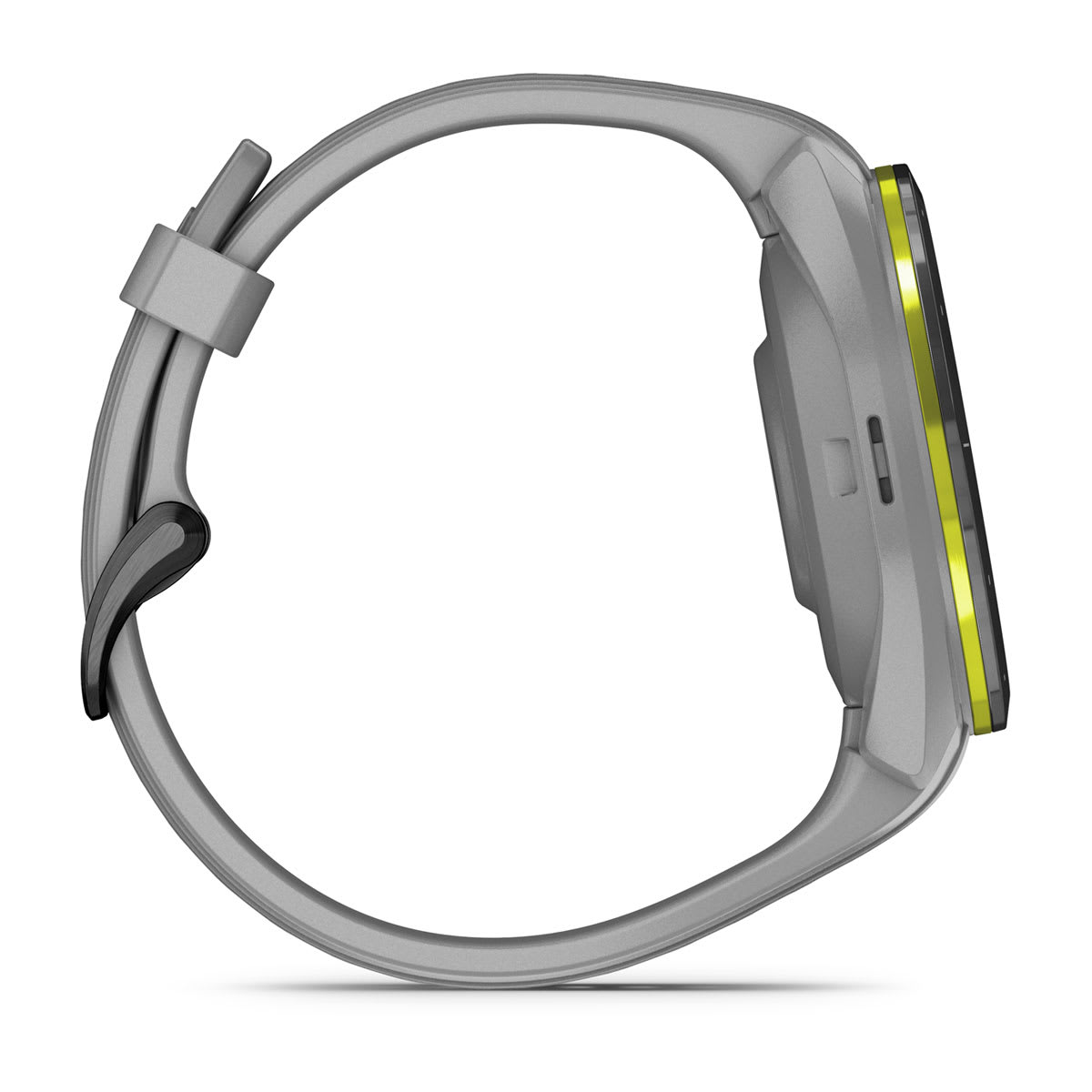 Approach® S70 - 42 mm Black/Amp Yellow Ceramic Bezel with Powder Gray Silicone Band