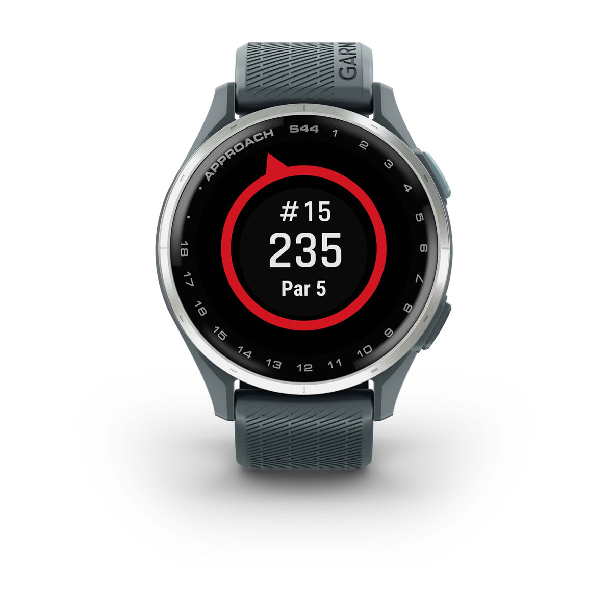 Approach® S44 Silver Aluminum Bezel with Twilight Silicone Band