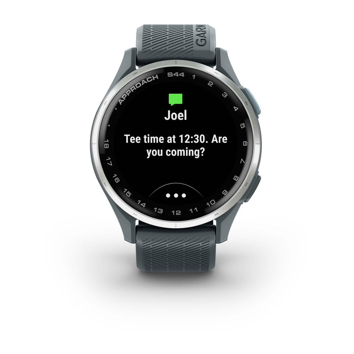 Approach® S44 Silver Aluminum Bezel with Twilight Silicone Band