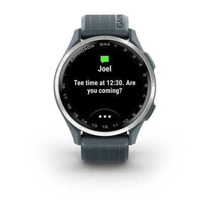 Approach® S44 Silver Aluminum Bezel with Twilight Silicone Band