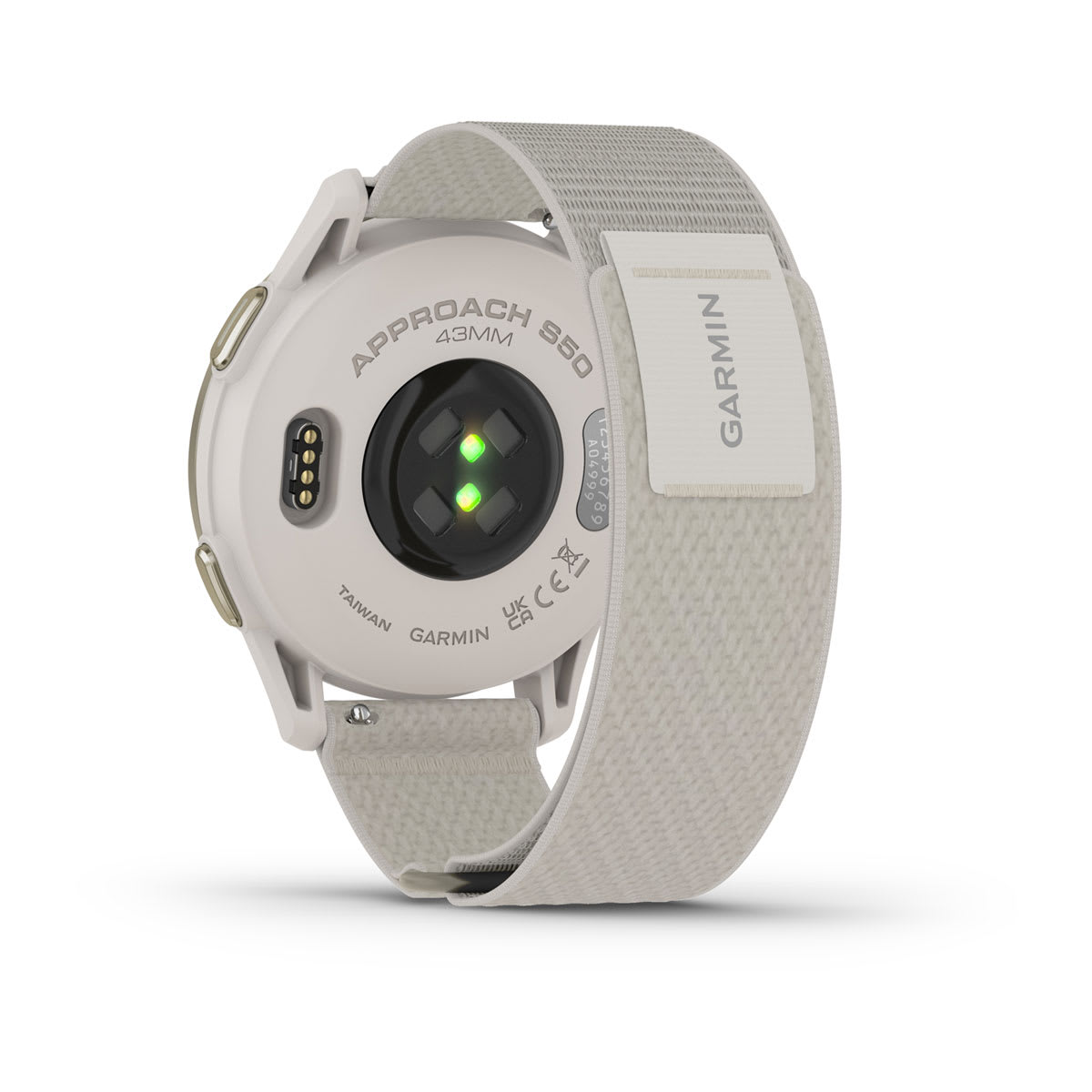 Approach® S50 Cream Gold Aluminum Bezel with Ivory ComfortFit Nylon Band