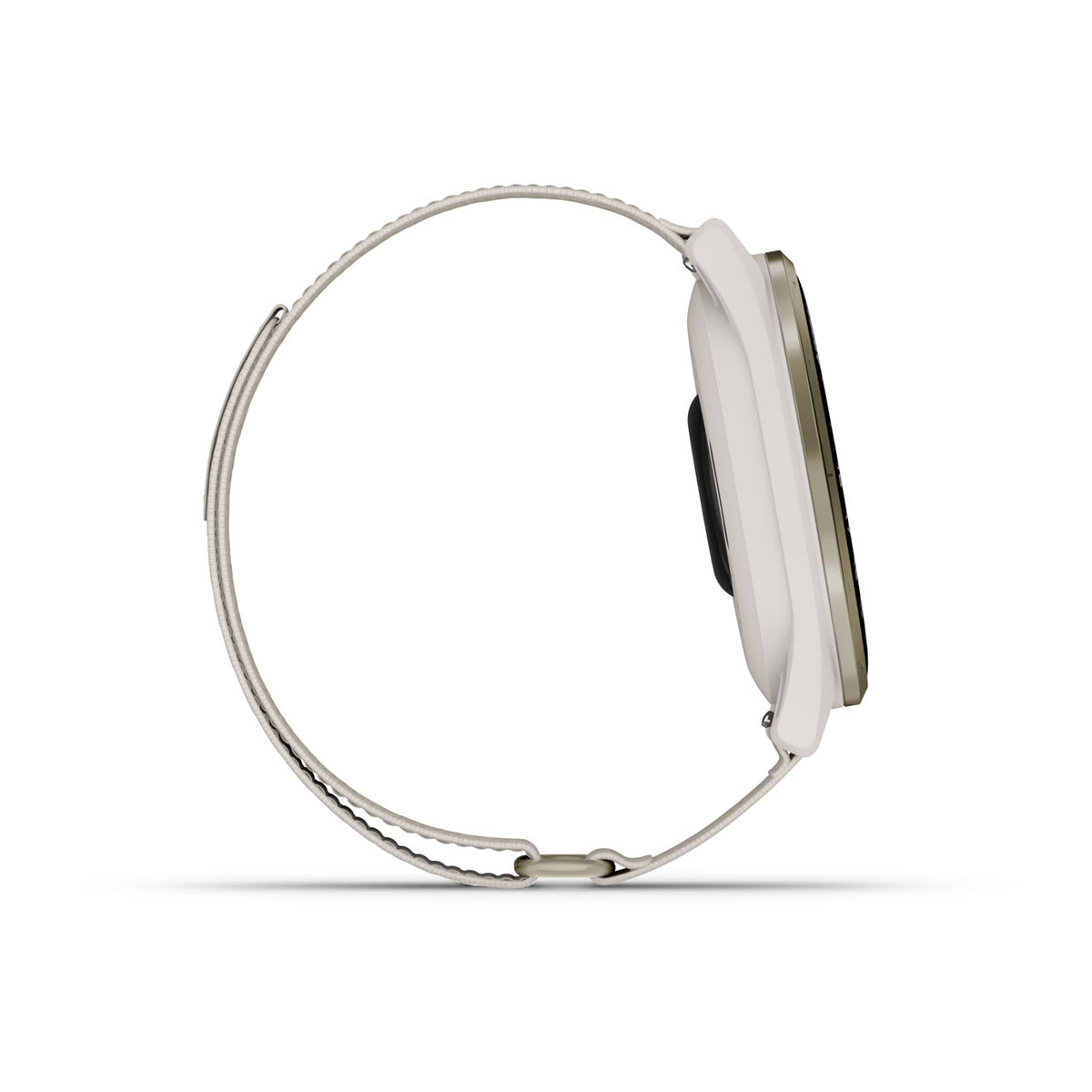 Approach® S50 Cream Gold Aluminum Bezel with Ivory ComfortFit Nylon Band