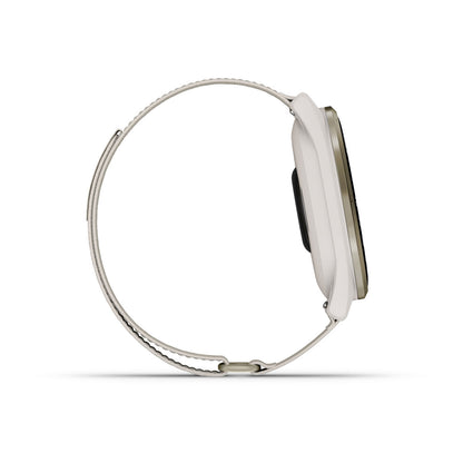 Approach® S50 Cream Gold Aluminum Bezel with Ivory ComfortFit Nylon Band