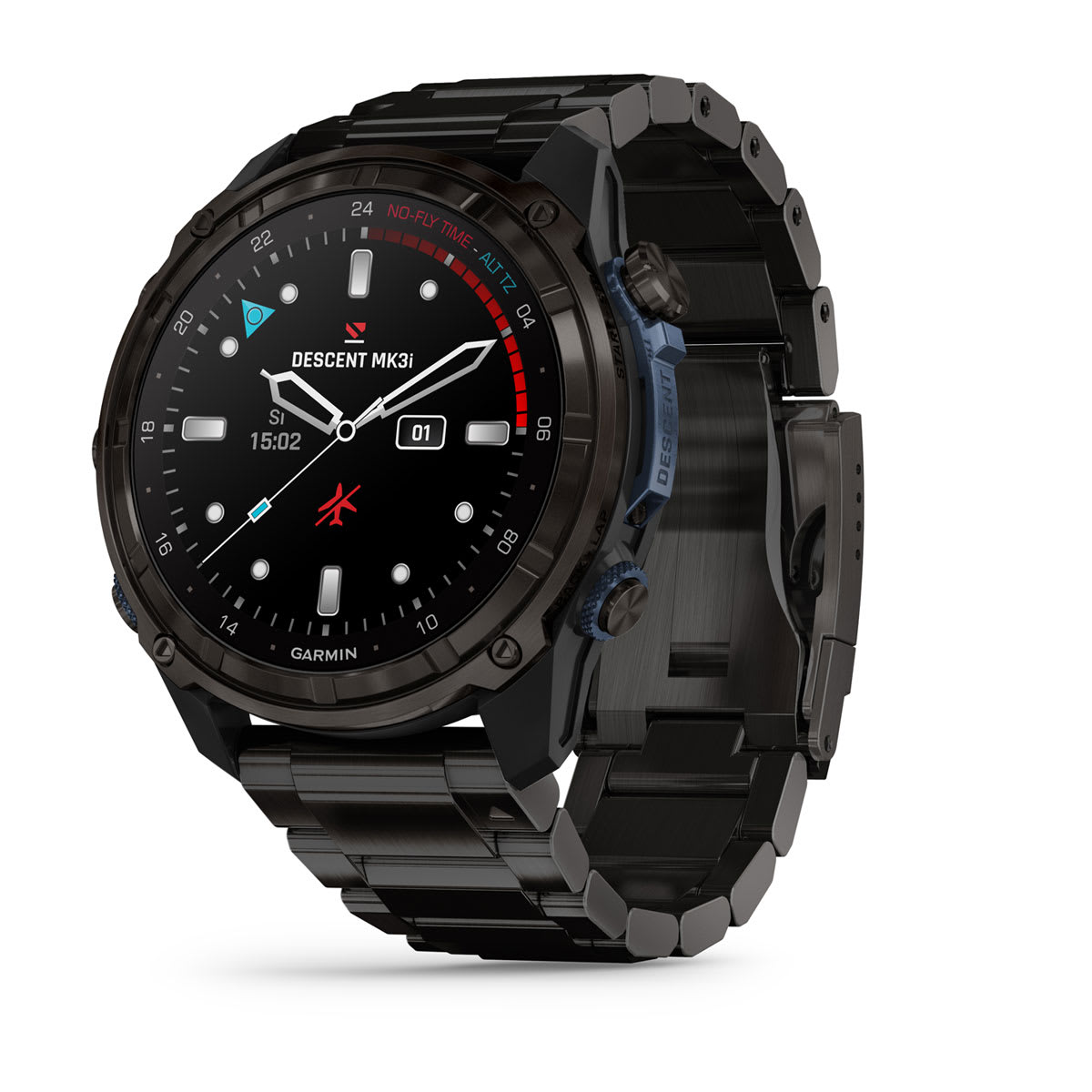 Descent™ Mk3i – 51 mm Carbon Gray DLC Titanium with DLC Titanium Band
