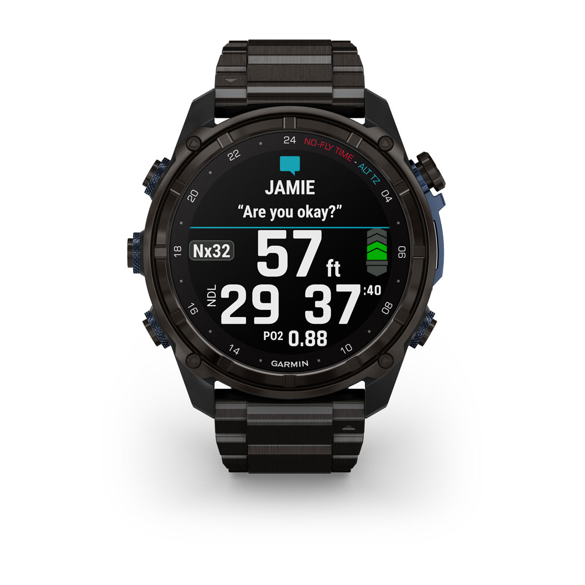 Descent™ Mk3i – 51 mm Carbon Gray DLC Titanium with DLC Titanium Band