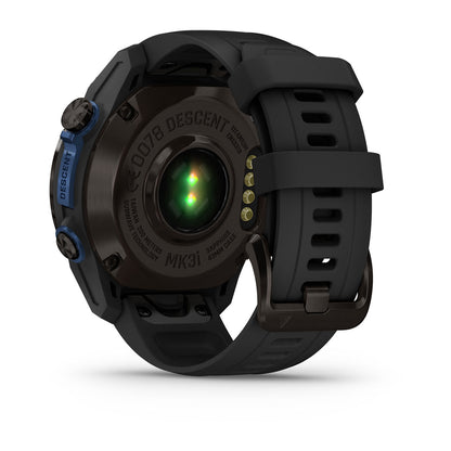 Descent™ Mk3i – 43 mm Carbon Gray DLC Titanium with Black Silicone Band