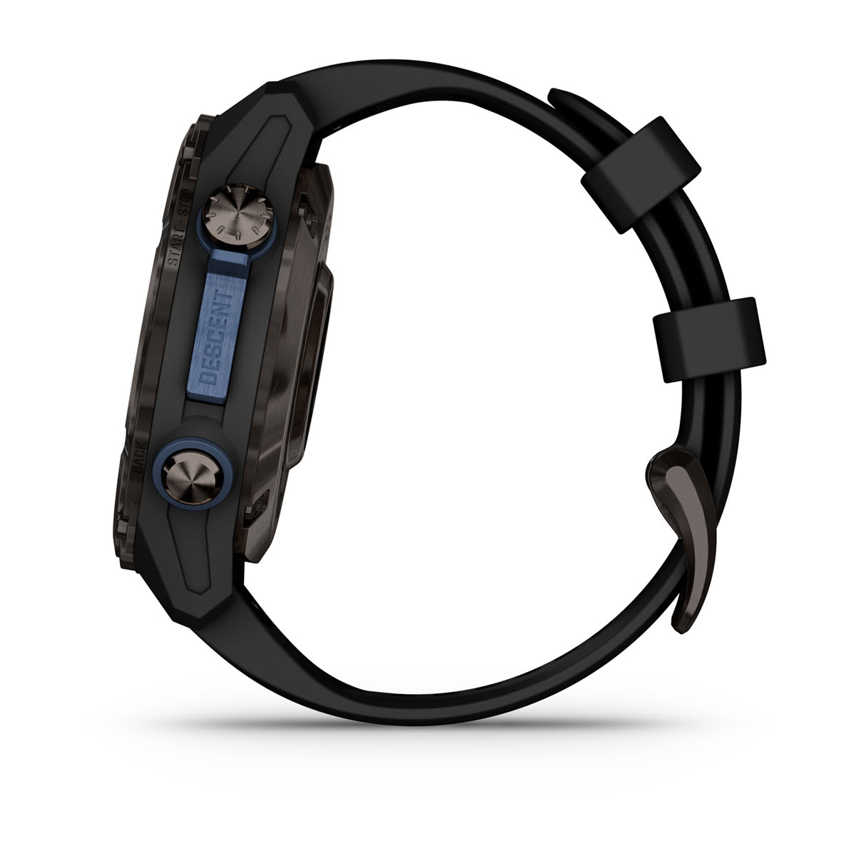 Descent™ Mk3i – 43 mm Carbon Gray DLC Titanium with Black Silicone Band