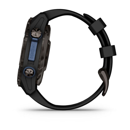 Descent™ Mk3i – 43 mm Carbon Gray DLC Titanium with Black Silicone Band