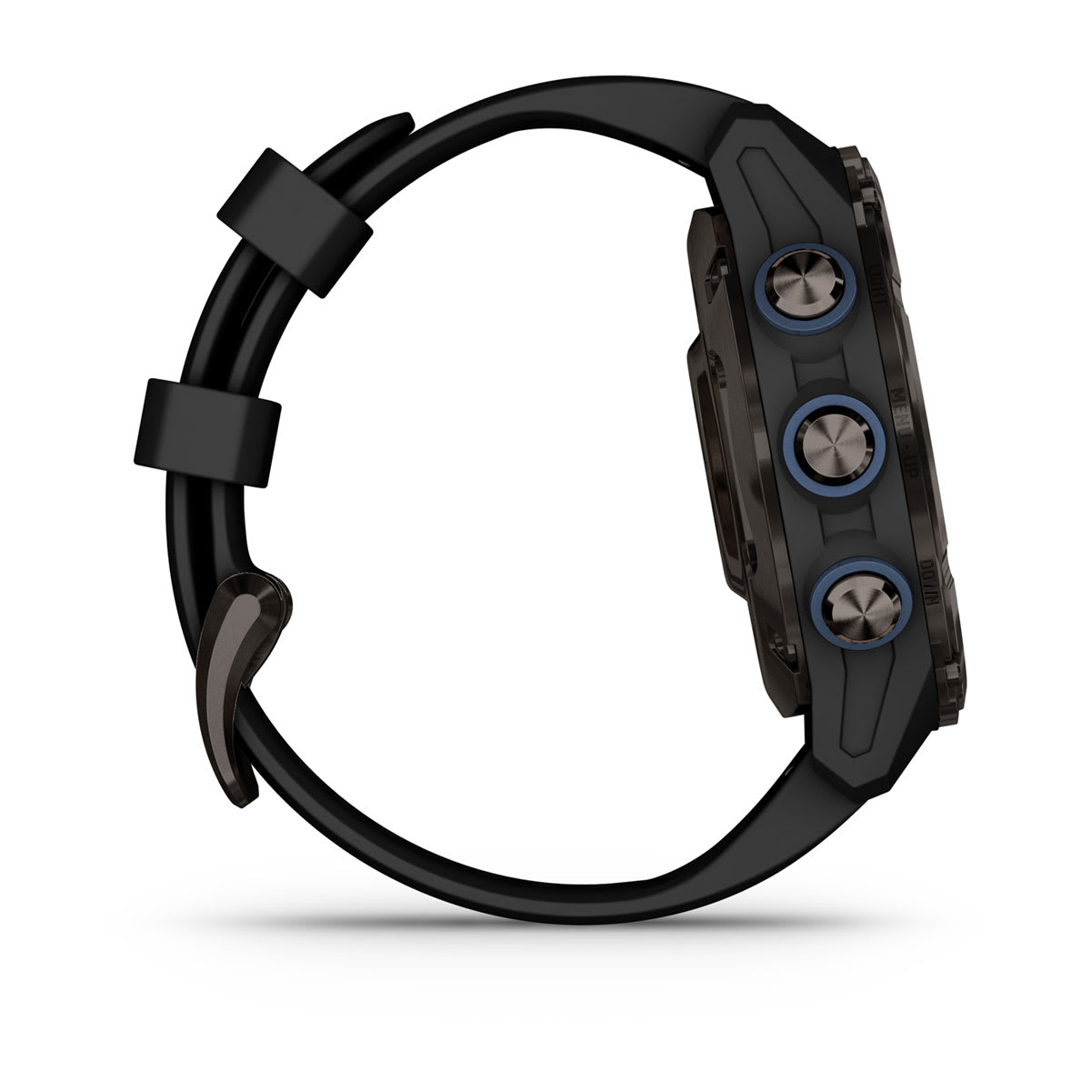 Descent™ Mk3i – 43 mm Carbon Gray DLC Titanium with Black Silicone Band