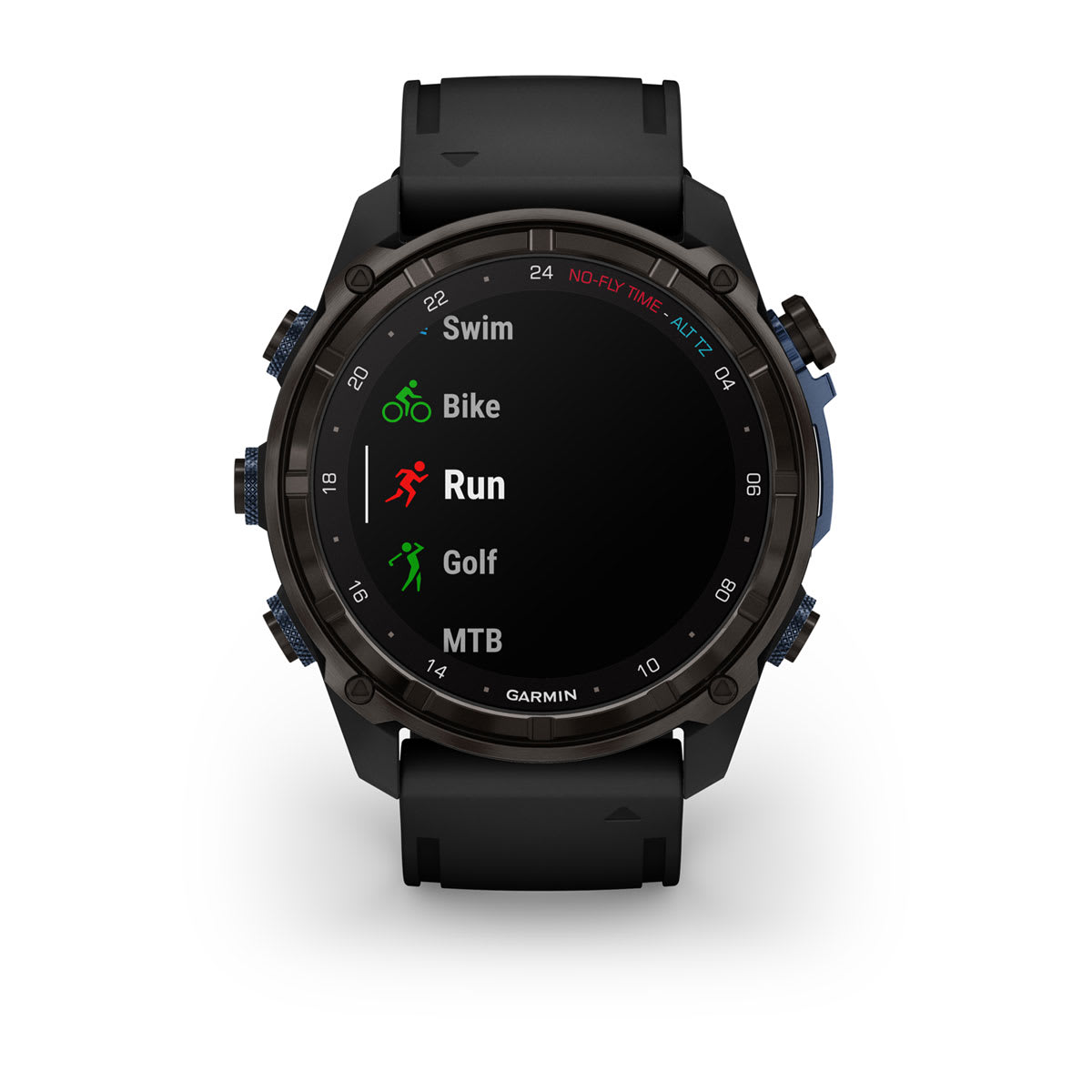 Descent™ Mk3i – 51 mm Carbon Gray DLC Titanium with Black Silicone Band and Descent T2 Transceiver