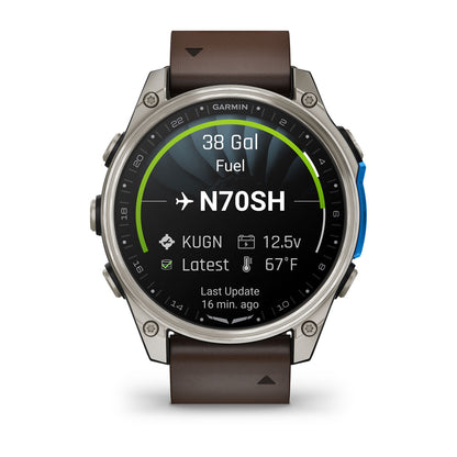 D2™ Mach 2 – 47 mm Titanium with Oxford Brown Leather Band