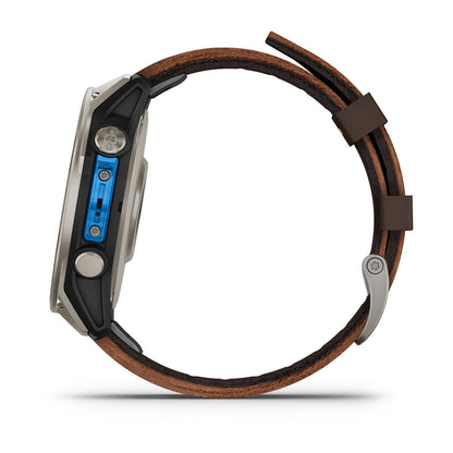 D2™ Mach 2 – 47 mm Titanium with Oxford Brown Leather Band