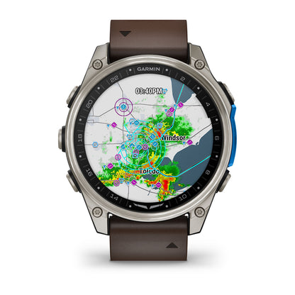 D2™ Mach 2 – 47 mm Titanium with Oxford Brown Leather Band
