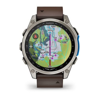 D2™ Mach 2 – 47 mm Titanium with Oxford Brown Leather Band