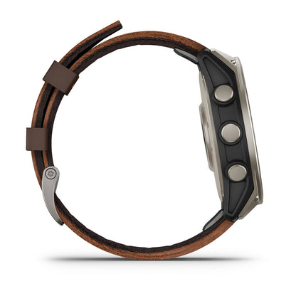 D2™ Mach 2 – 47 mm Titanium with Oxford Brown Leather Band