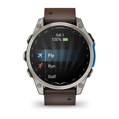 D2™ Mach 2 – 47 mm Titanium with Oxford Brown Leather Band