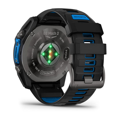 D2™ Mach 2 – 51 mm Carbon Gray DLC Titanium with Vented Titanium Bracelet