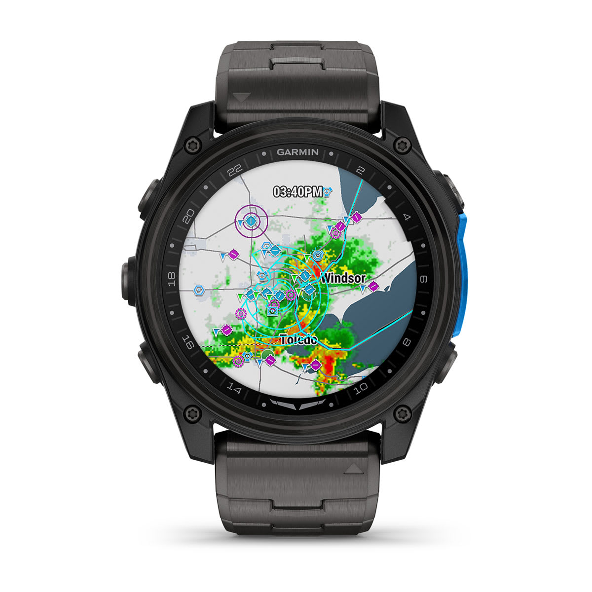 D2™ Mach 2 – 51 mm Carbon Gray DLC Titanium with Vented Titanium Bracelet
