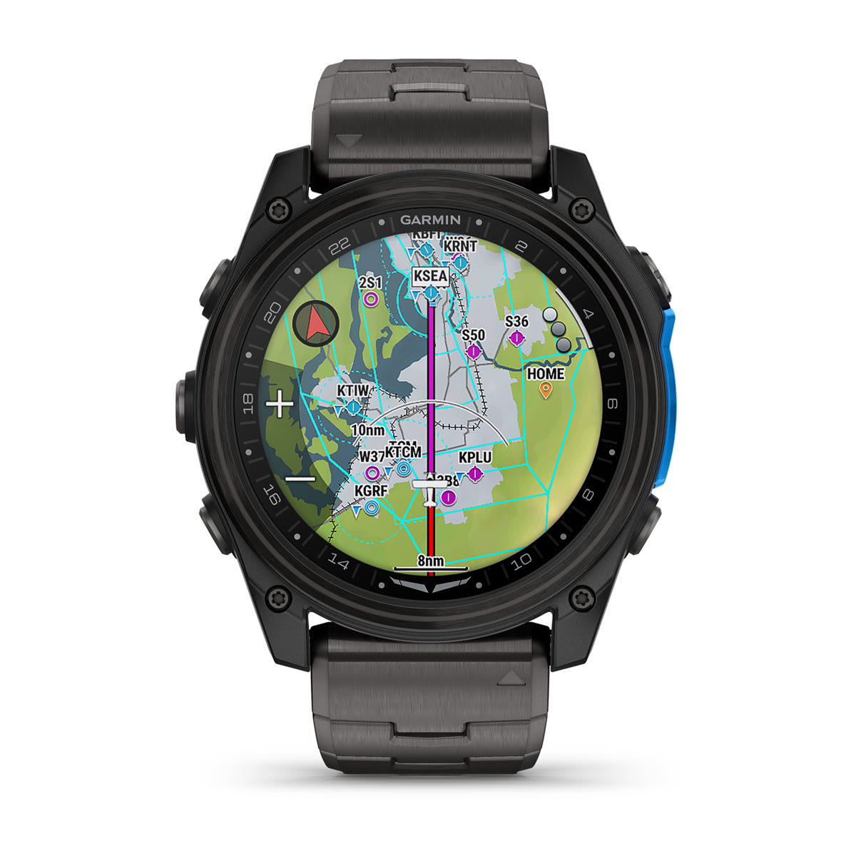 D2™ Mach 2 – 51 mm Carbon Gray DLC Titanium with Vented Titanium Bracelet