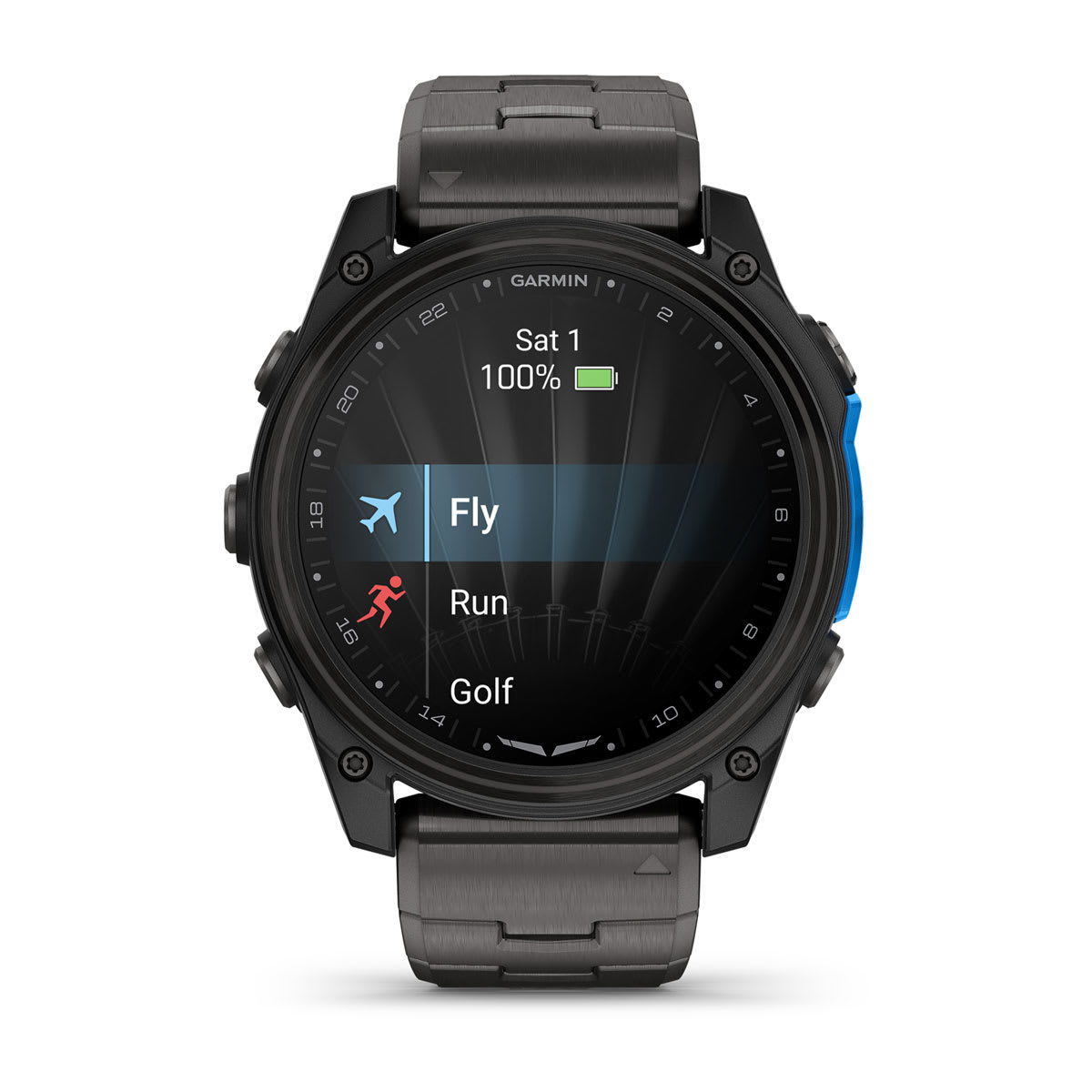 D2™ Mach 2 – 51 mm Carbon Gray DLC Titanium with Vented Titanium Bracelet
