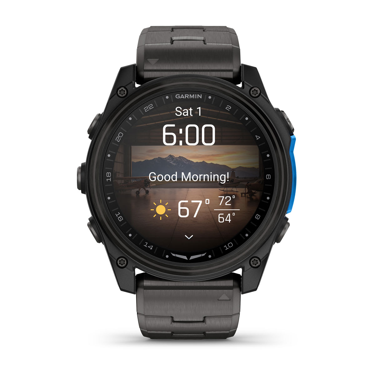 D2™ Mach 2 – 51 mm Carbon Gray DLC Titanium with Vented Titanium Bracelet