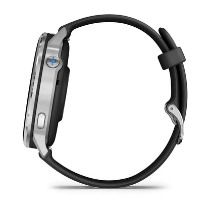 D2™ Air X15 Silver with Black Silicone Band