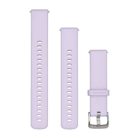 Quick Release Bands (18 mm) Periwinkle Silicone with Silver Hardware