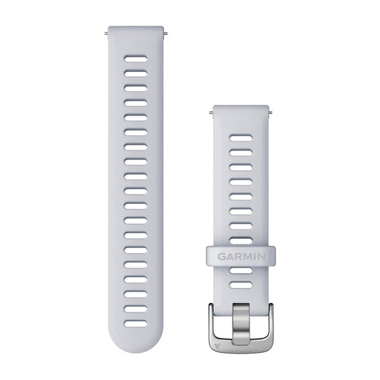 Quick Release Bands (18 mm) Whitestone with Silver Hardware