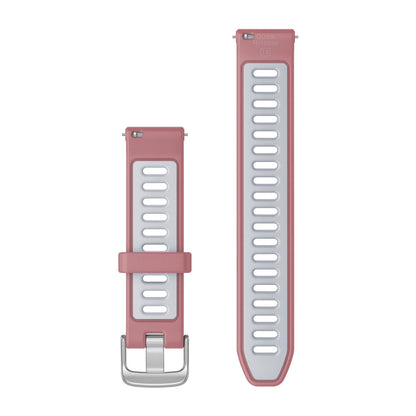 Quick Release Bands (18 mm) Pink/Whitestone with Silver Hardware