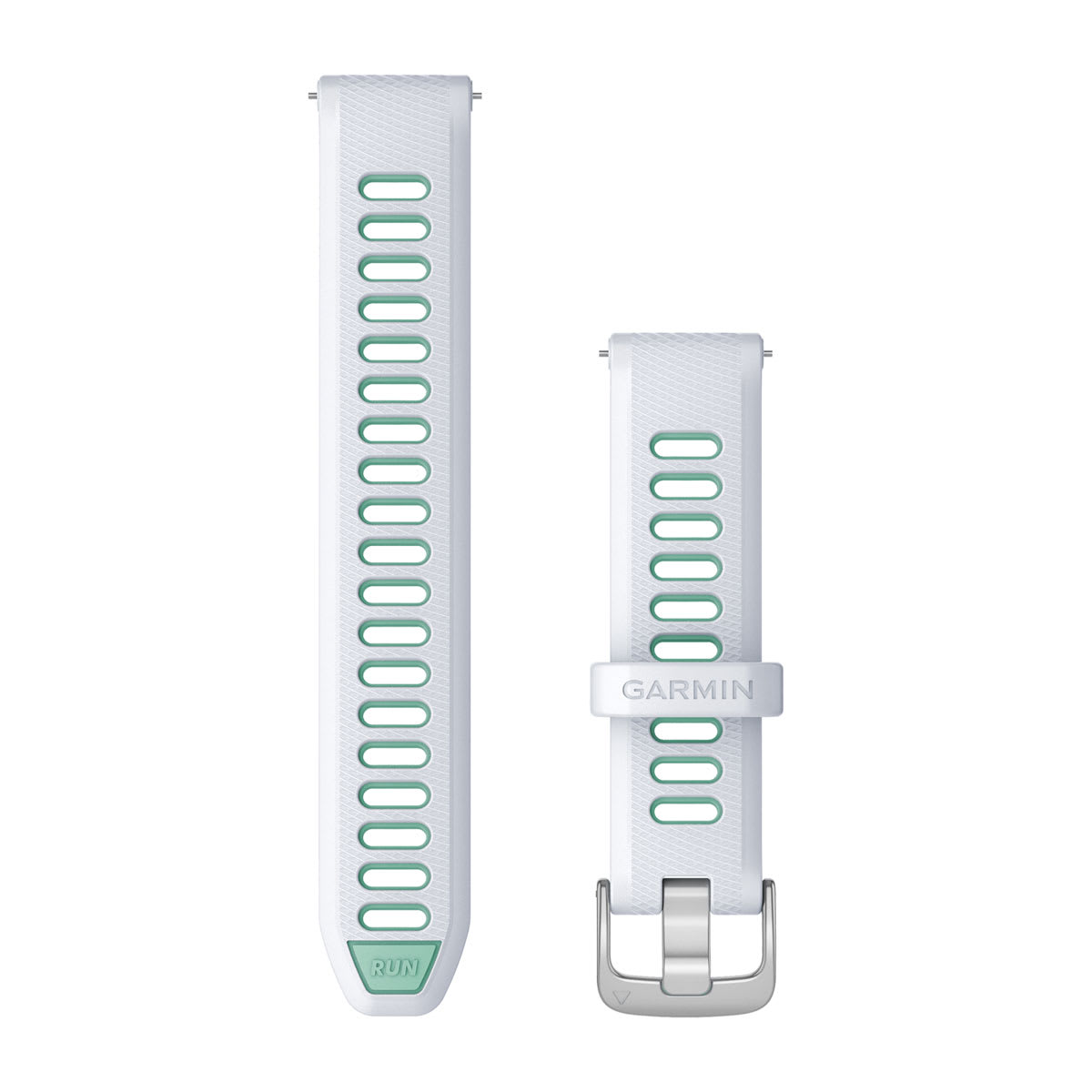 Quick Release Bands (18 mm) Whitestone/Neo Tropic with Silver Hardware