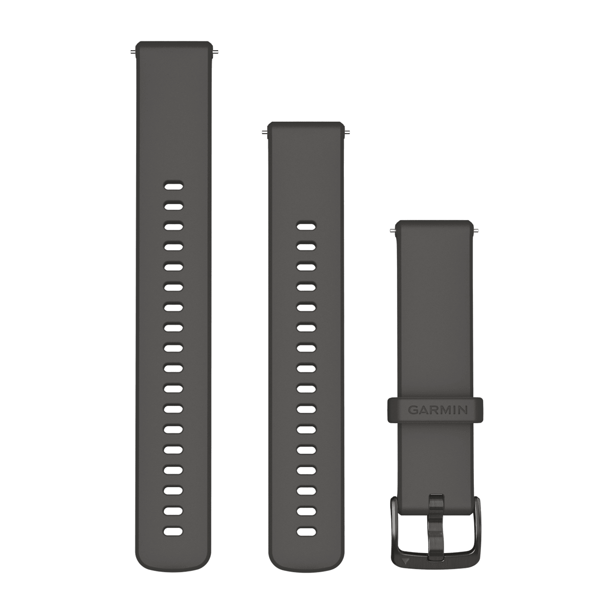 Quick Release Bands (18 mm) Pebble Gray with Slate Hardware