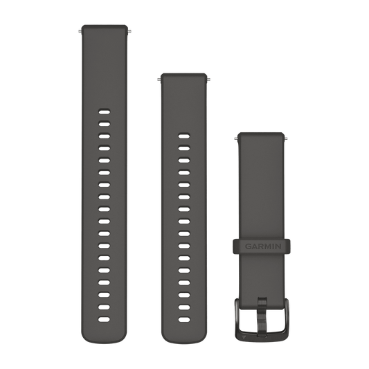 Quick Release Bands (18 mm) Pebble Gray with Slate Hardware