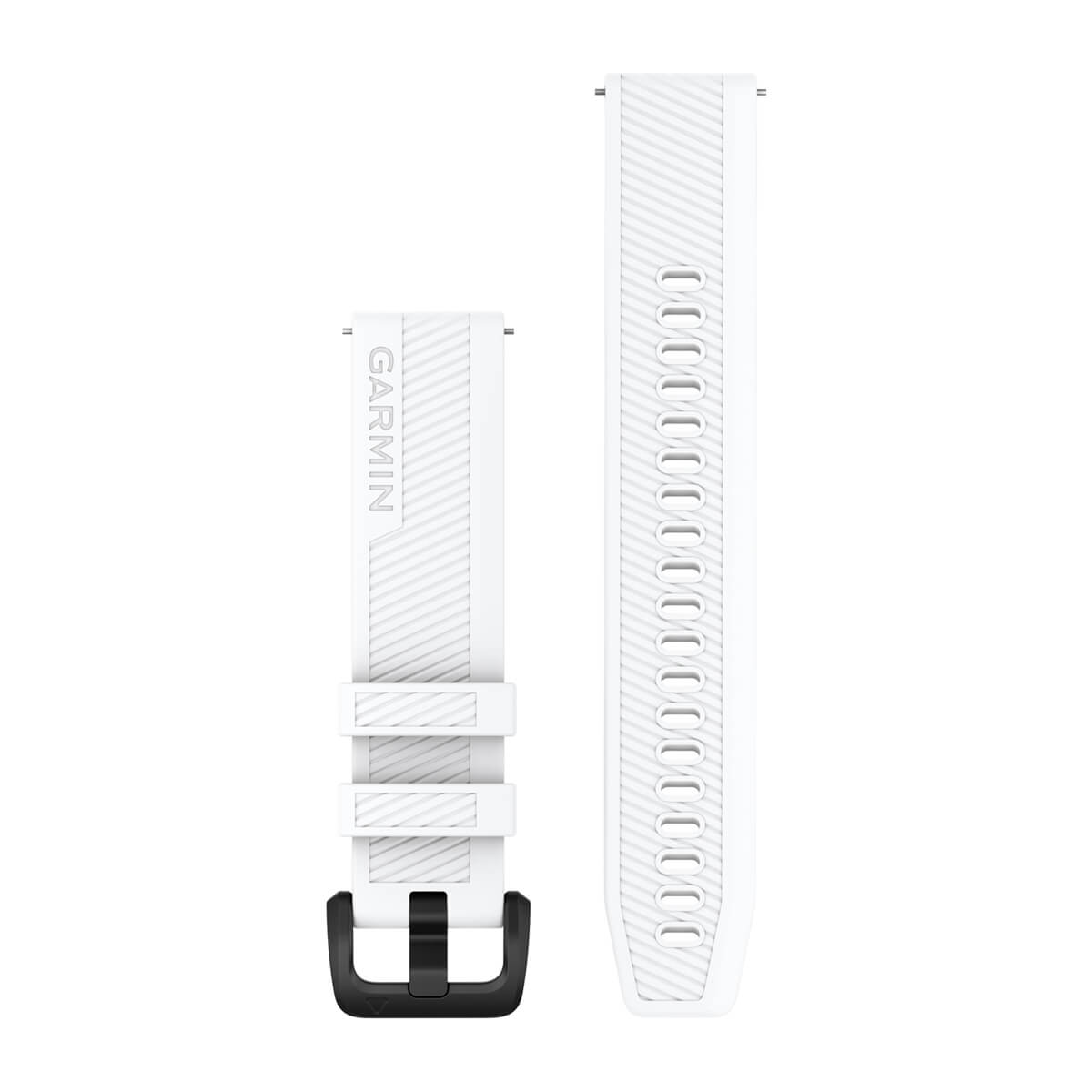 Quick Release Bands (20 mm) White with Black Hardware