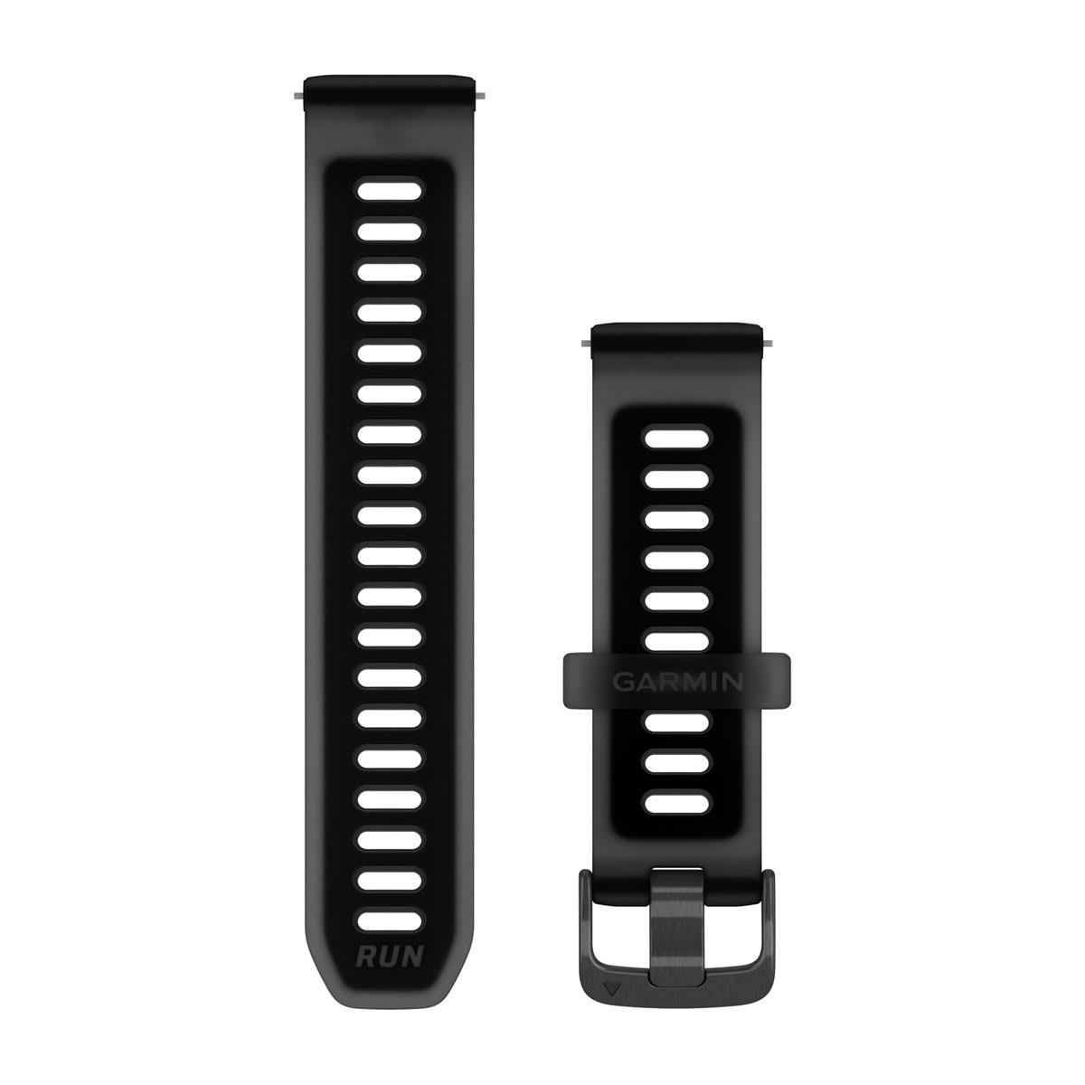 Quick Release Bands (20 mm) Translucent Black/Black with Slate Hardware