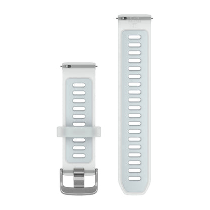 Quick Release Bands (20 mm) Translucent Whitestone/Cloud Blue with Silver Hardware