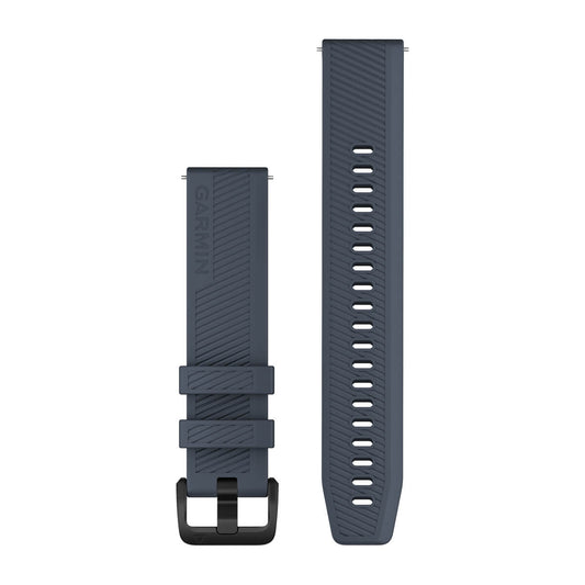 Quick Release Bands (20 mm) Granite Blue with Black Hardware