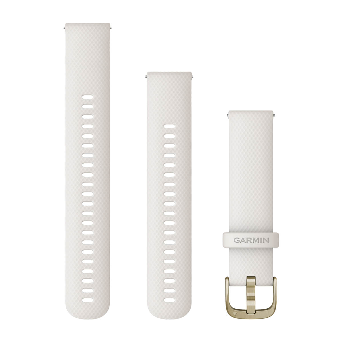 Quick Release Bands (20 mm) Ivory with Cream Gold Hardware