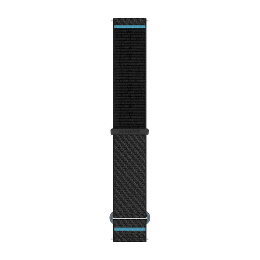 Quick Release Bands (20 mm) Black/Azure ComfortFit Fabric
