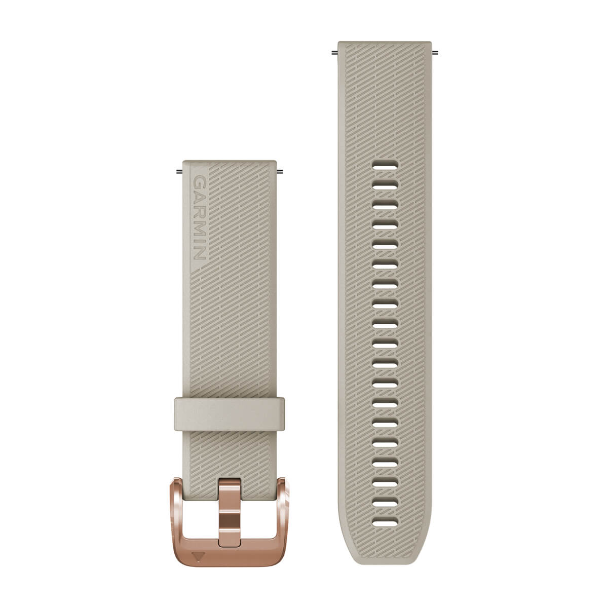 Quick Release Bands (20 mm) Light Sand with Rose Gold Hardware