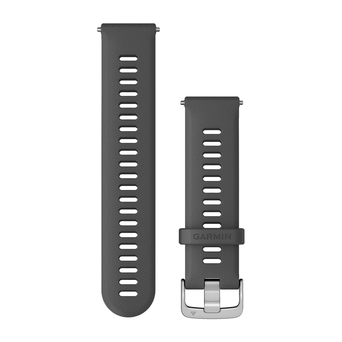 Quick Release Bands (22 mm) Gray with Silver Hardware