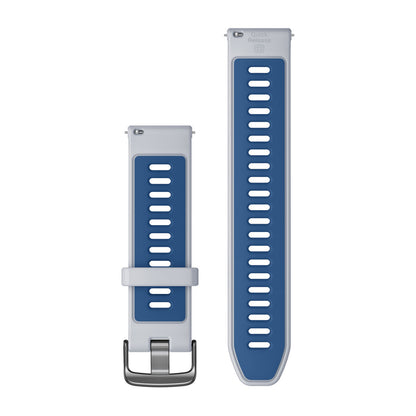 Quick Release Bands (22 mm) Whitestone/Tidal Blue with Slate Hardware