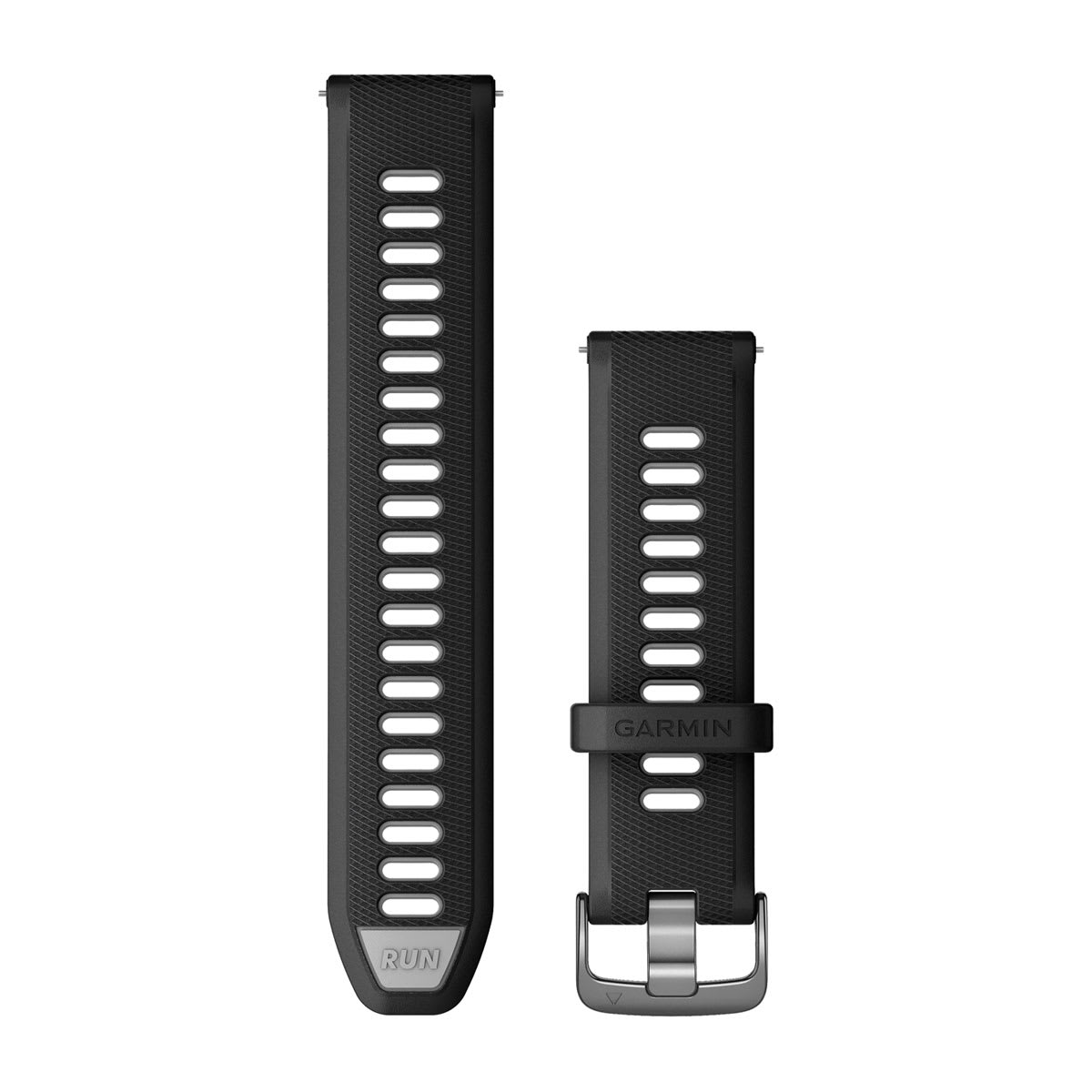 Quick Release Bands (22 mm) Black/Powder Gray with Slate Hardware