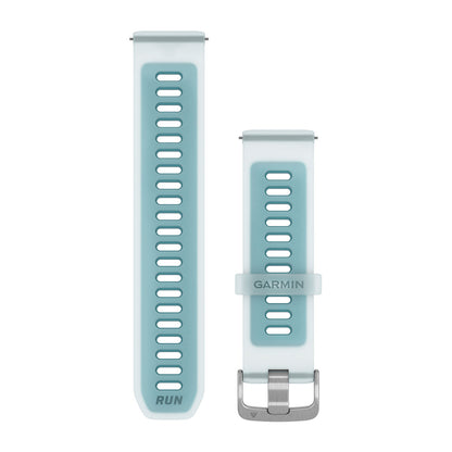 Quick Release Bands (22 mm) Translucent Whitestone/Turquoise with Silver Hardware