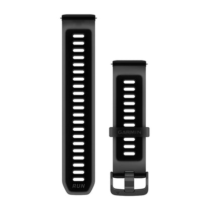 Quick Release Bands (22 mm) Translucent Black/Black with Slate Hardware