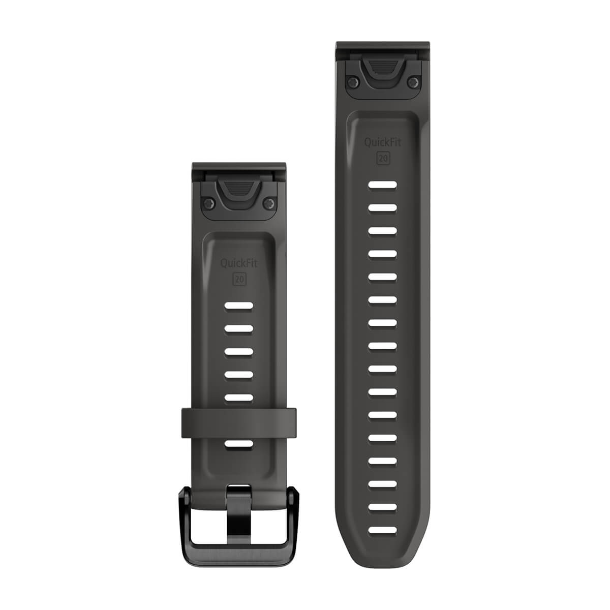 QuickFit® 20 Watch Bands Graphite Silicone