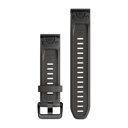 QuickFit® 20 Watch Bands Graphite Silicone