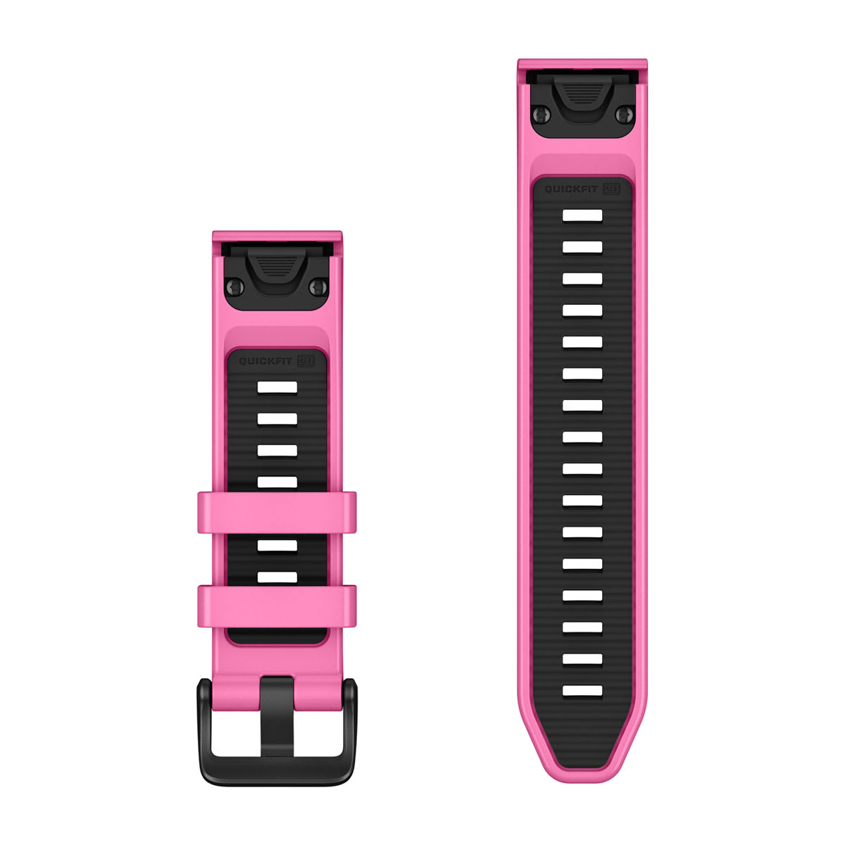 QuickFit® 20 Dive Watch Bands Pink Aurora Silicone (3-piece Dive Set)