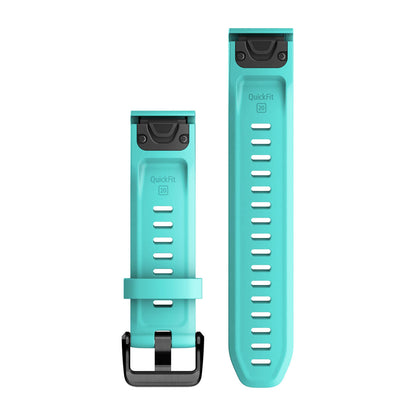 QuickFit® 20 Watch Bands Aqua Silicone