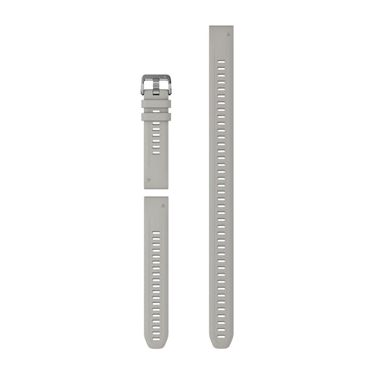 QuickFit® 20 Dive Watch Bands Fog Gray Silicone (3-piece Dive Set)