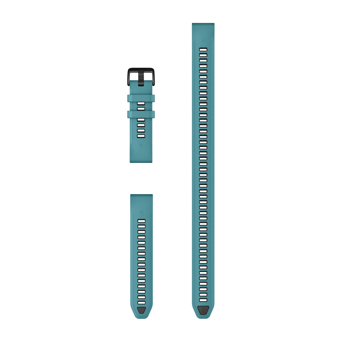 QuickFit® 20 Dive Watch Bands Turquoise Silicone (3-piece Dive Set)